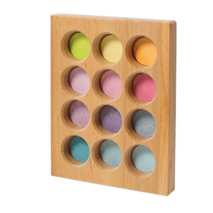 Grimm's Wooden Pastel Sorting Board - Spiel & Holz - Bella Luna Toys