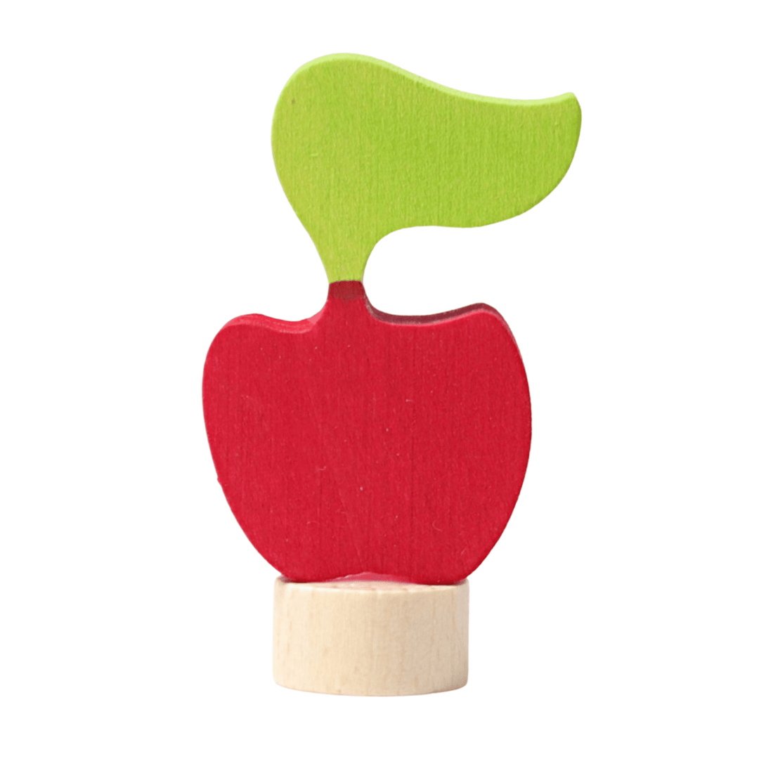 Grimms Wooden Apple, Birthday Ring Decoration | Bella Luna Toys