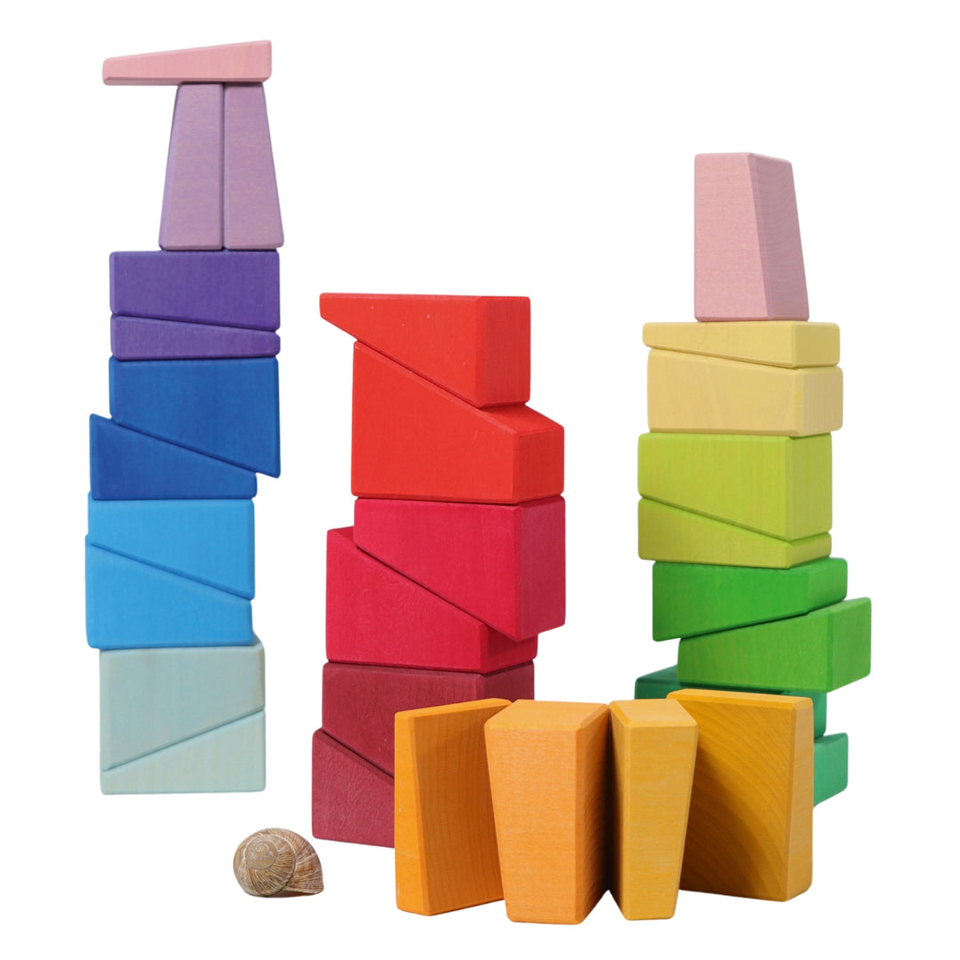 Grimm's Spiel & Holz - Wooden Sloping Blocks - Bella Luna Toys