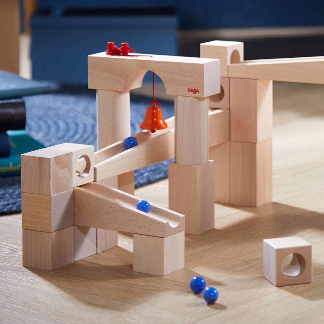 Large Wooden Marble Run Set - Main Image