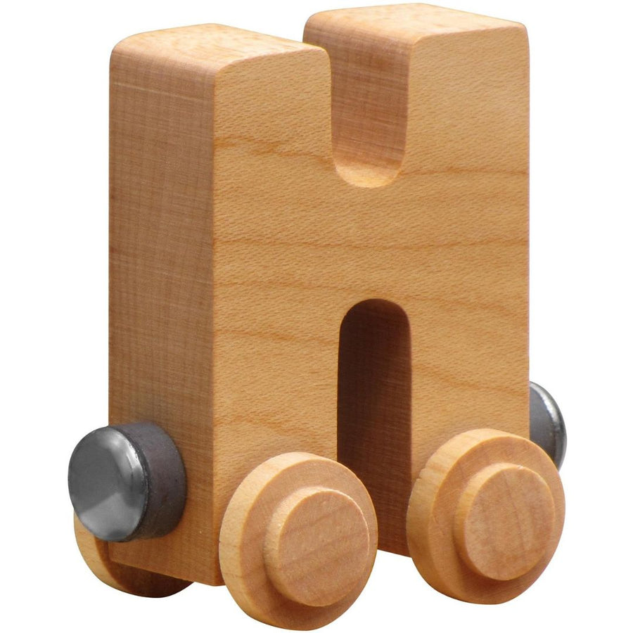 Maple Landmark Natural Clear Finish Name Train Letters