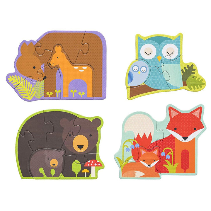 Petit Collage - Forest Babies - Beginner Puzzle Set - Bella Luna Toys