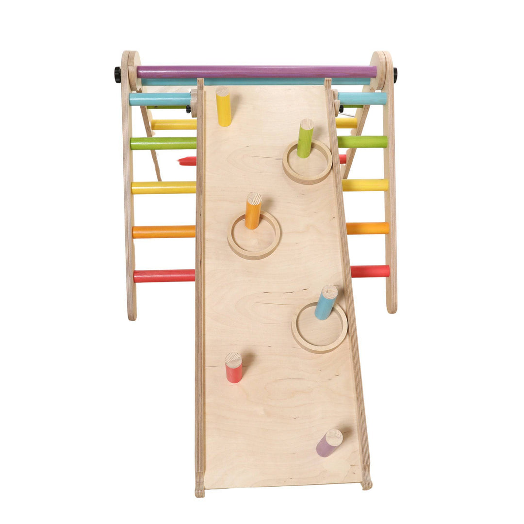 Sawdust and Rainbows - Ring Toss Wooden Slide Accessory - Bella Luna Toys