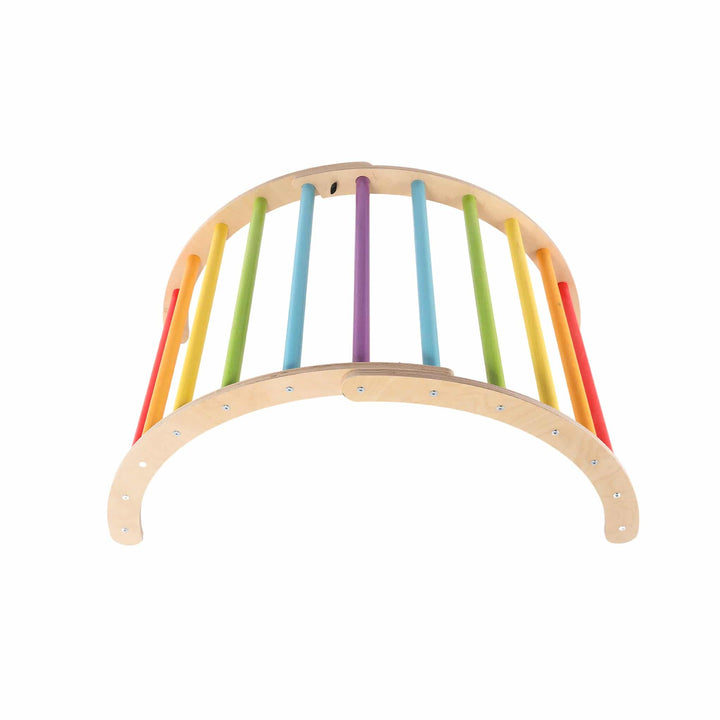 Sawdust & Rainbows - Rainbow Finn Pikler Wooden Climbing Frame - Bella Luna Toys