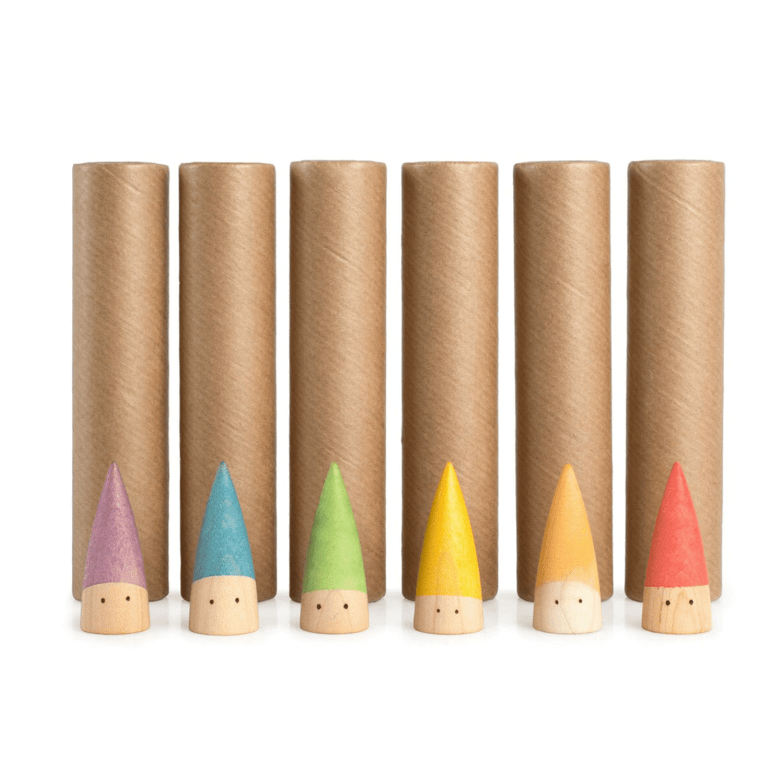 Grapat- Colorful wooden baby gnomes- Bella Luna Toys