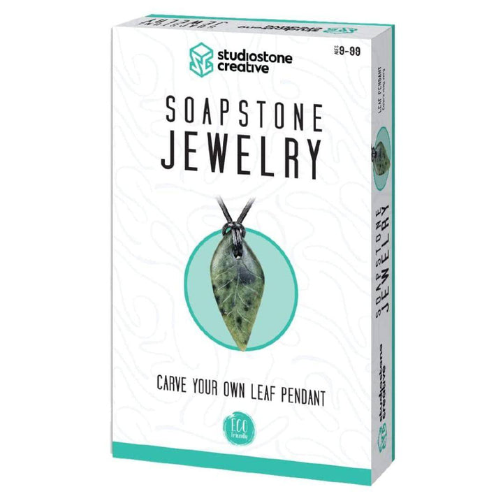 Soapstone Jewelry - Leaf Pendant (boxed)