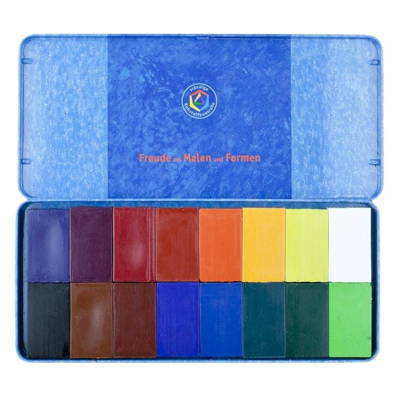 Stockmar - Beeswax Crayons - 16 Blocks - Bella Luna Toys