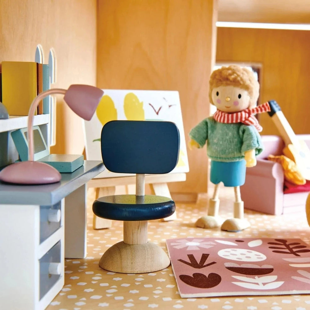 Tender Leaf Toys - Wooden Dollhouse Study Furniture Set - Bella Luna Toys