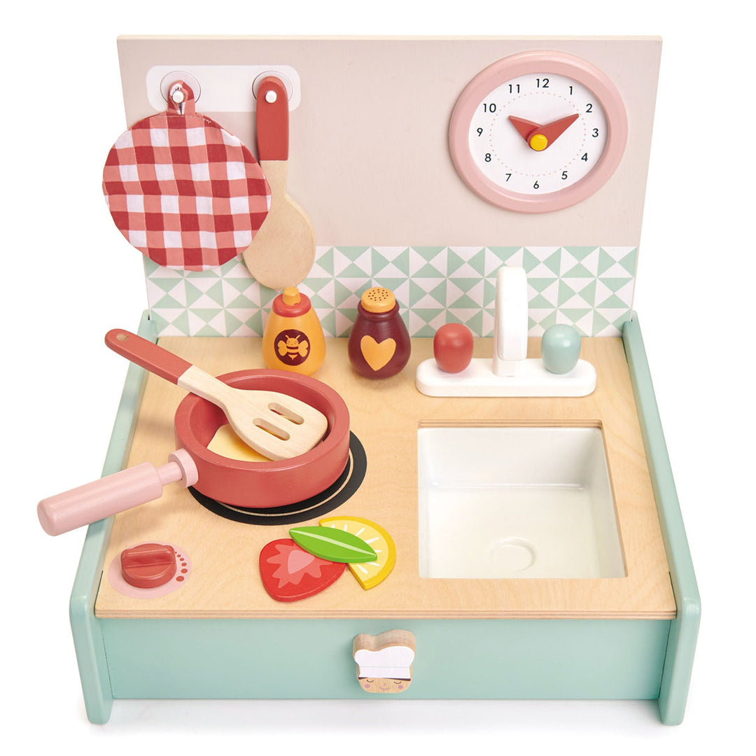Wooden Fold-Away Mini Kitchenette - Main Image