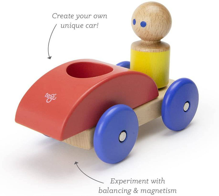 Tegu - Wooden Car - Magnetic Toy