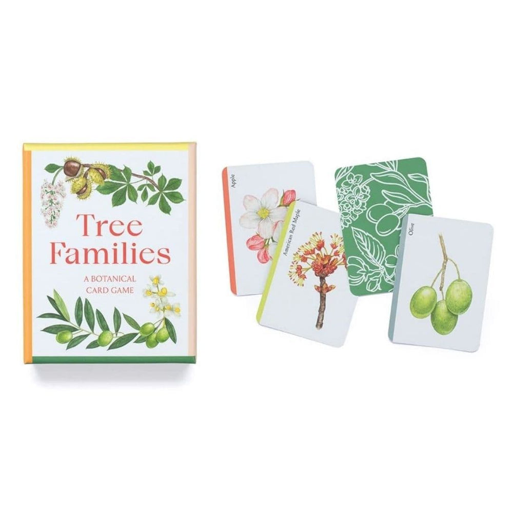 Tree Families: A Botanical Card Game box, four cards | Bella Luna Toys