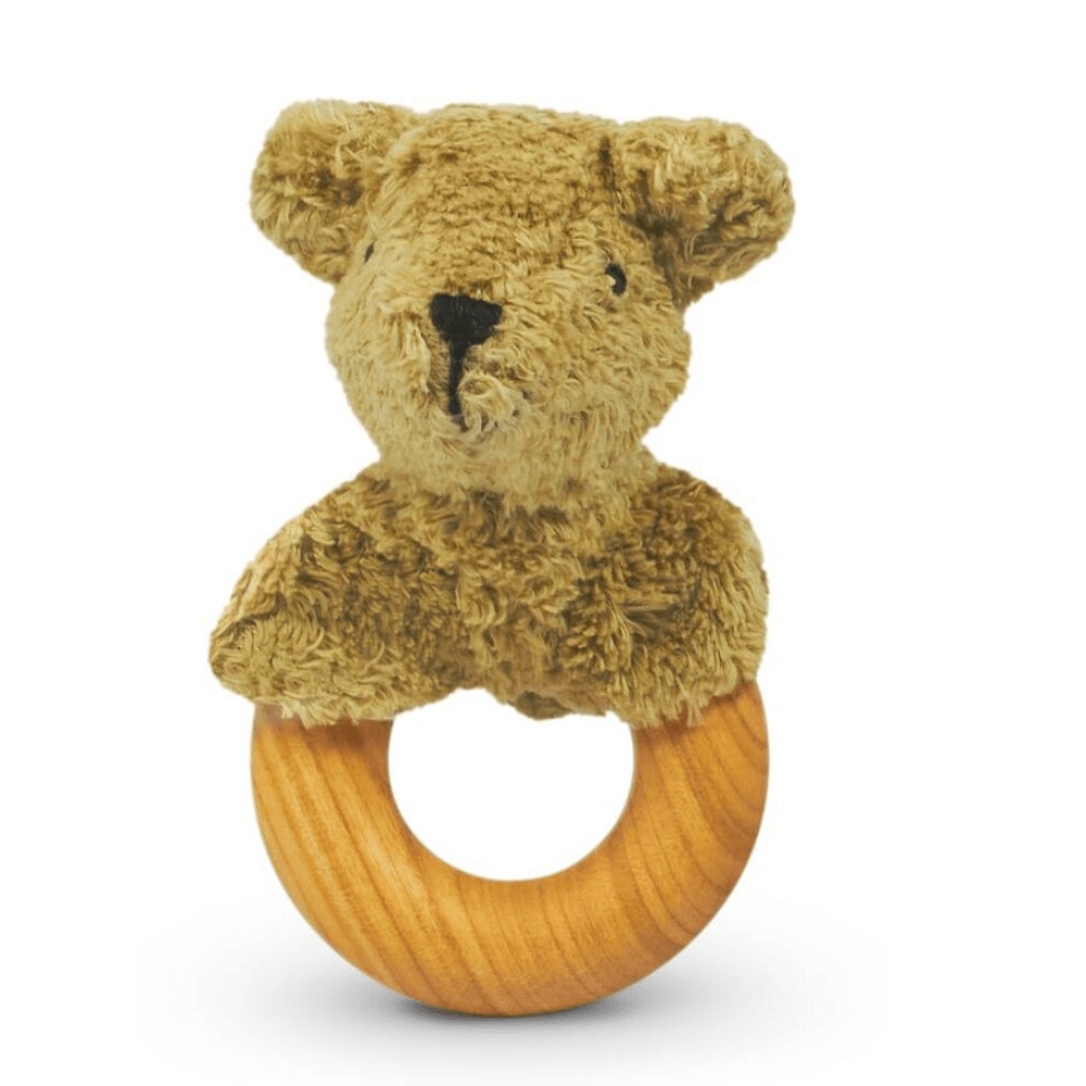 Senger - Organic Teething Ring - Clutching Toy - Baby Bear - Bella Luna Toys