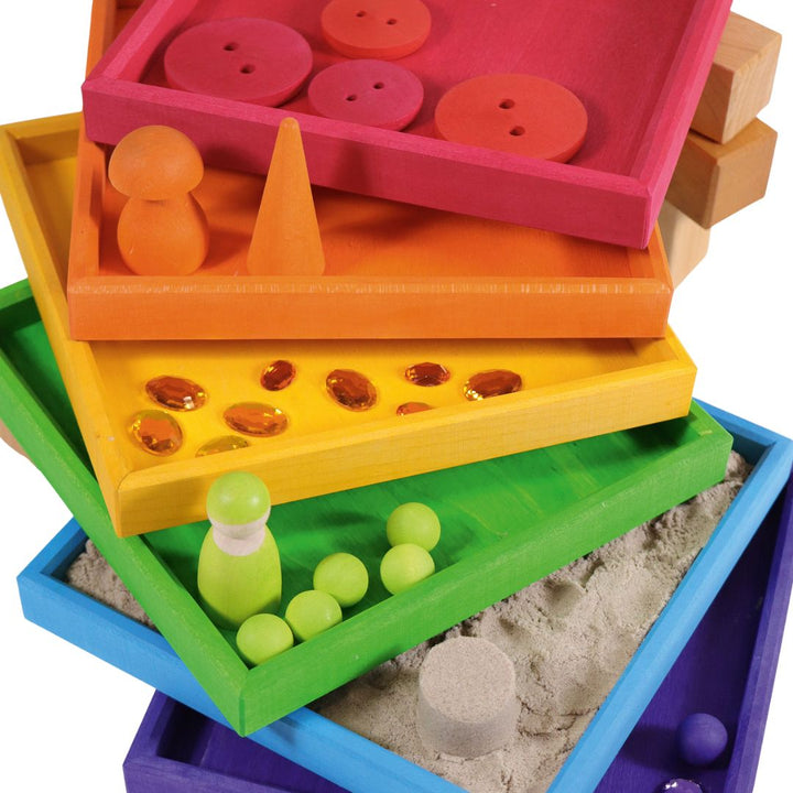 Grimm's Spiel & Holz - Wooden Rainbow Frames - Bella Luna Toys