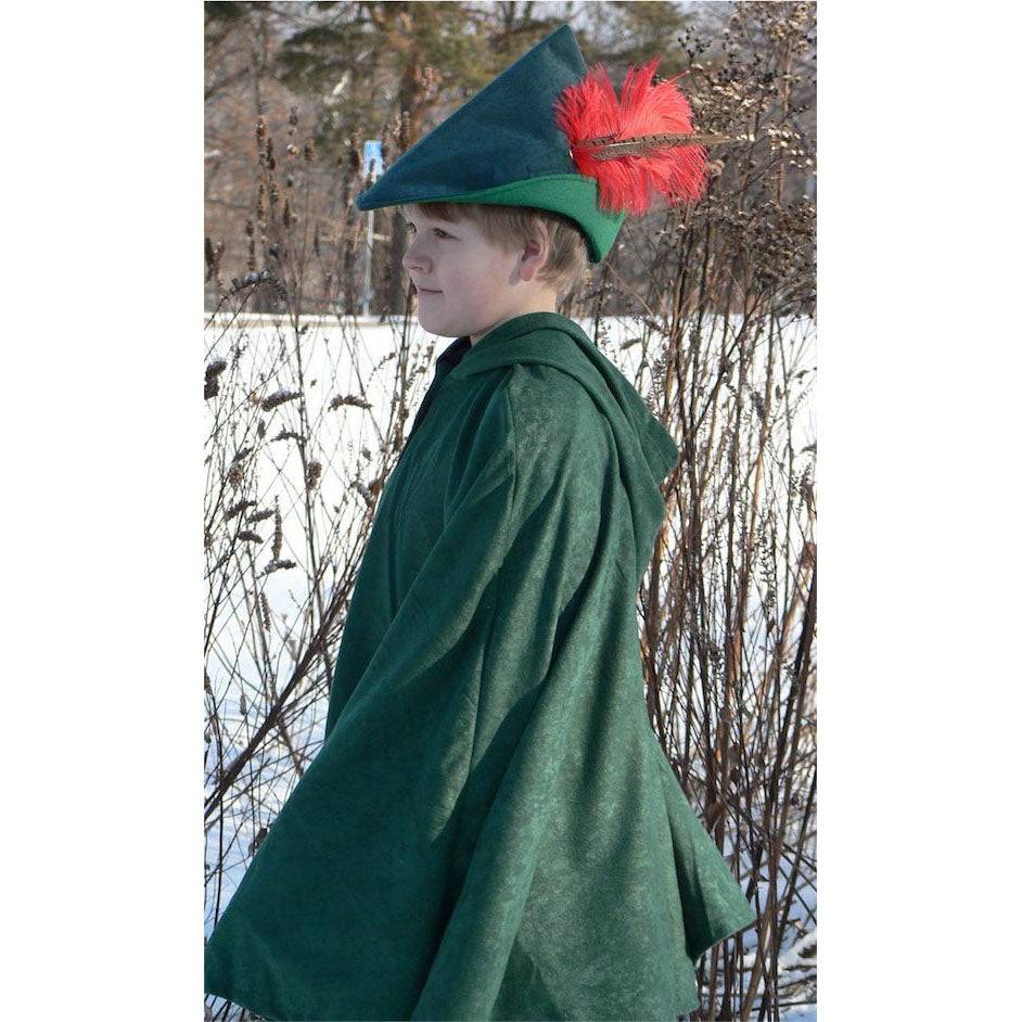 Kids Boys Robin Hood Costume Cape Hat Green | Bella Luna Toys