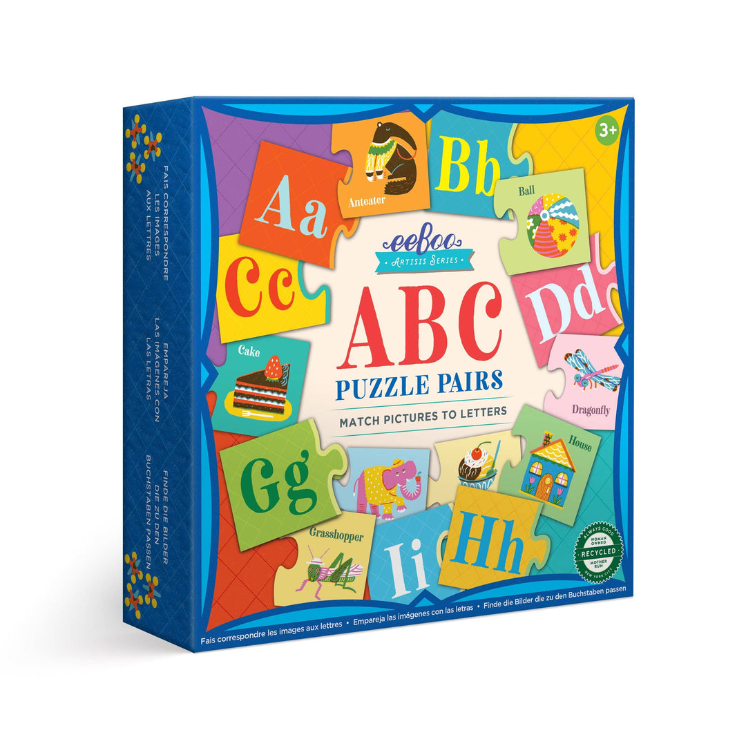 eeBoo - ABC Puzzle Pairs (26 pairs) - Bella Luna Toys