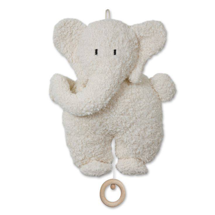 Efie Organic Plush Elephant Music Box - Baby Toys - Bella Luna Toys