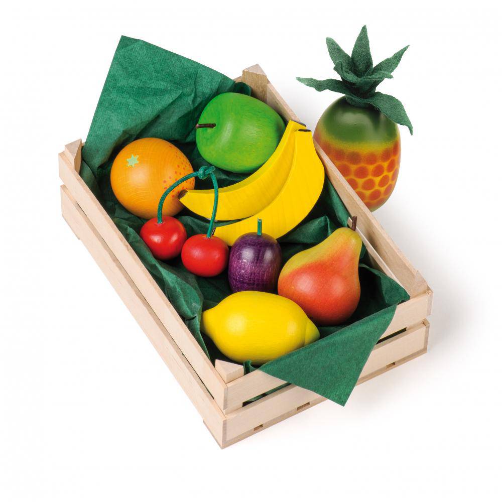 Erzi - Assorted Fruits Set - Wooden Play Food - Bella Luna Toys