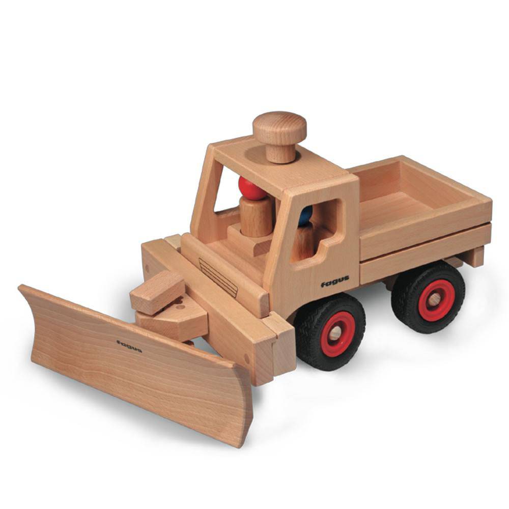 Fagus Basic Toy Truck (sold separately) with Snow Plow Extension