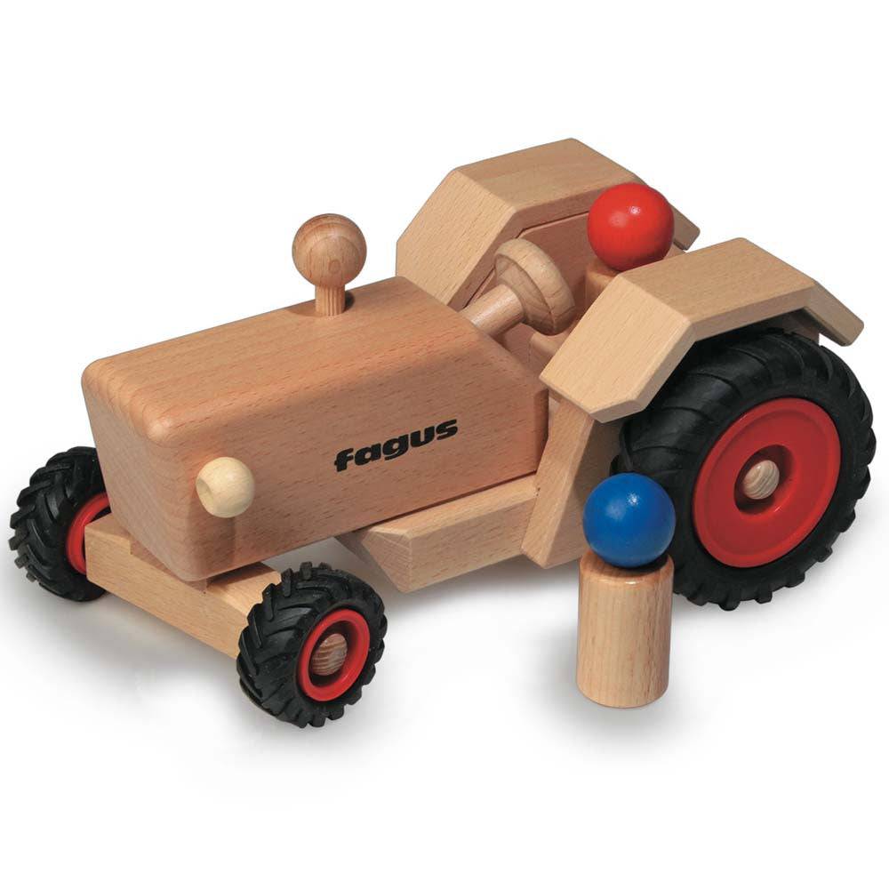Fagus Old Fashioned Wooden Toy Tractor-Bella Luna Toys