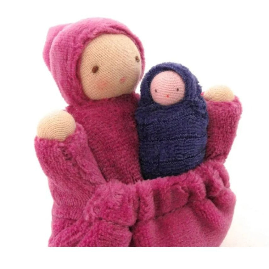 Raspberry Pink Pocket Mama Doll- Waldorf- Bella Luna Toys