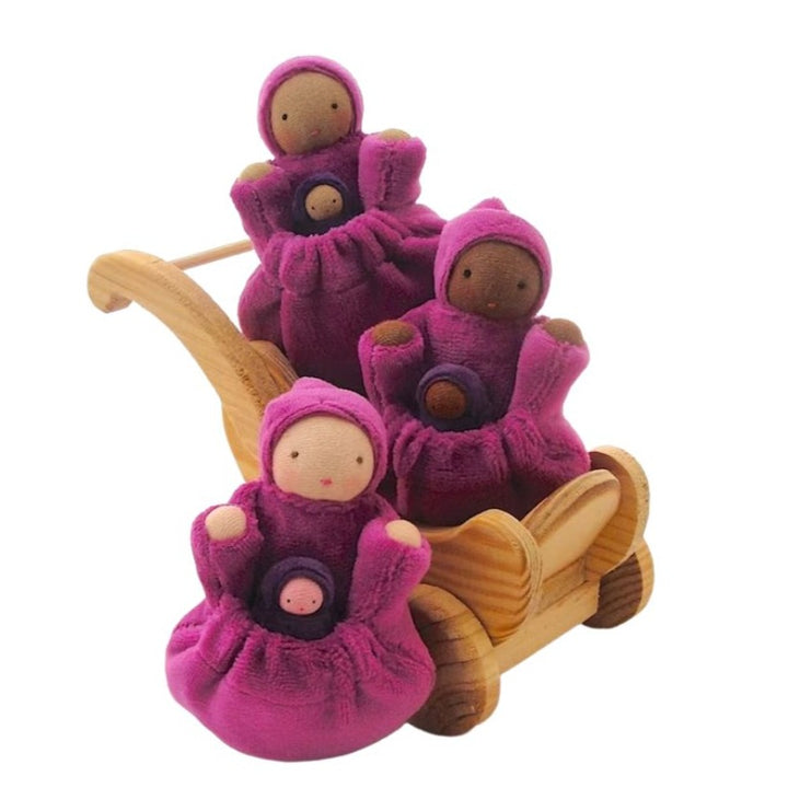 Fairshadow- Raspberry Pink Pocket Mama Doll- Waldorf- Bella Luna Toys