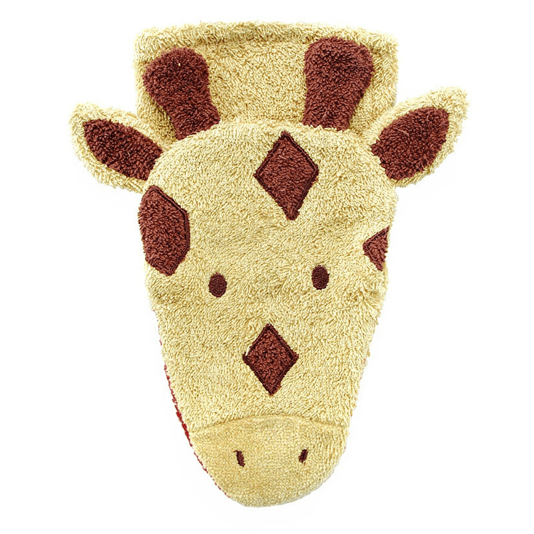 Furnis - Organic Giraffe Washcloth Hand Puppet - Bella Luna Toys