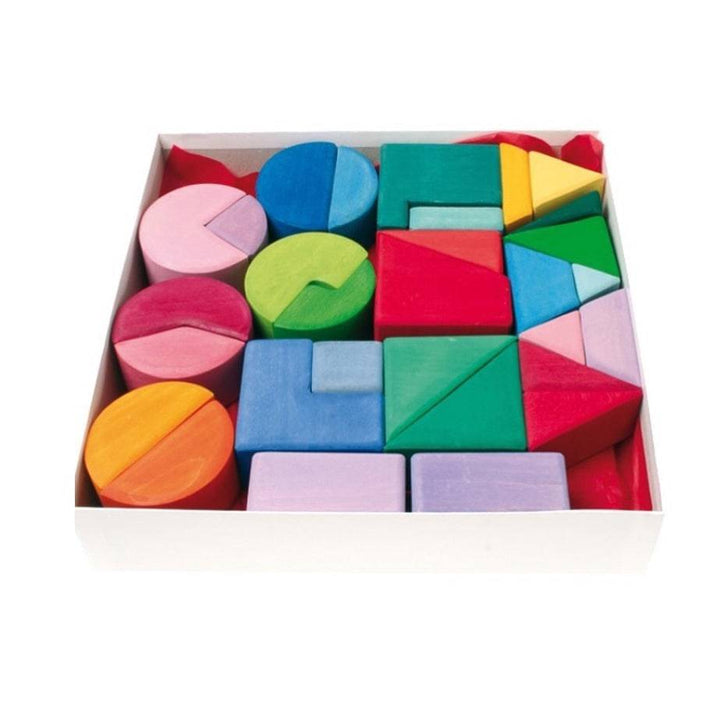 Grimm's Spiel & Holz Wooden Shapes Blocks 10160 - Bella Luna Toys