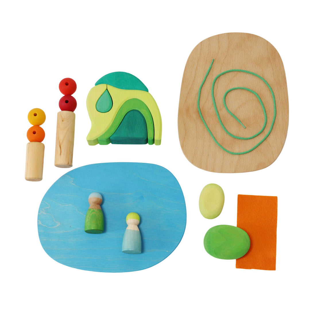 Grimms In the Woods- Wooden Small World Play Set-Wooden Toys- Bella Luna Toys