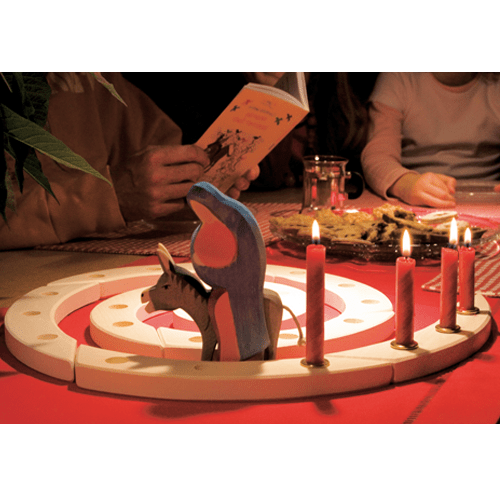 Grimm's Spiel & Holz - Wooden Birthday / Advent Spiral - Bella Luna Toys