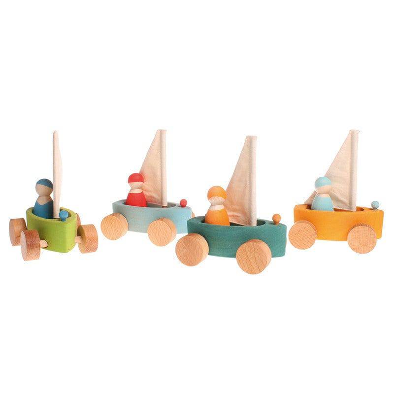 Grimms Land Yachts Wooden Toy Sailboats