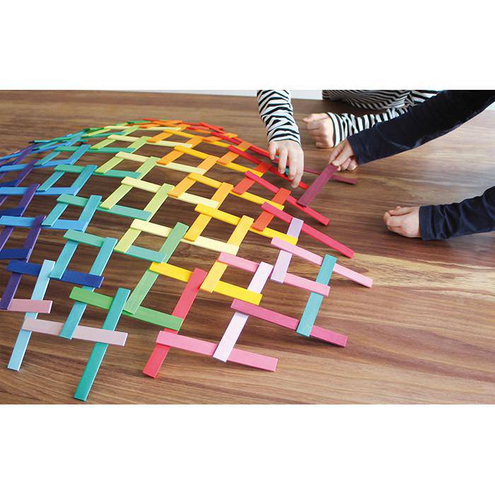 Grimm's Leonardo Building Sticks Bridge Construction Set Domes