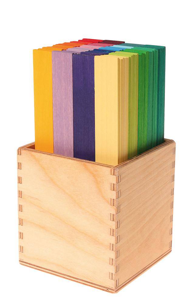 Grimm's Wooden Leonardo Sticks in Storage Box