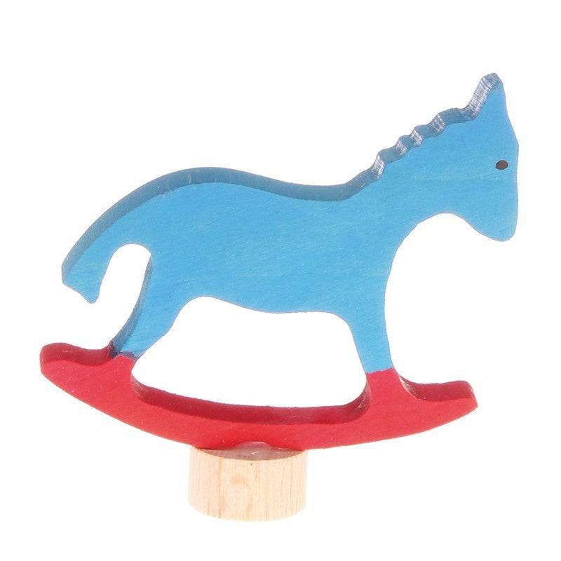Grimm's Spiel & Holz | Rocking Horse Birthday Ring Ornament | Bella Luna Toys