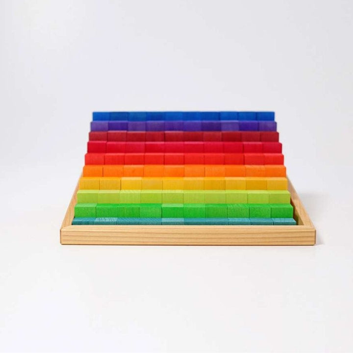 Grimm's Spiel & Holz Small Stepped Pyramid Math Blocks - Bella Luna Toys