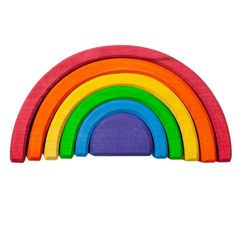 Wooden Rainbow Tunnel - 6 Piece