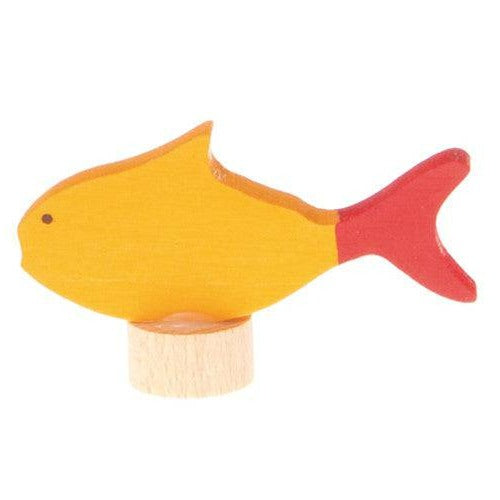Grimms Wooden Birthday Ring Decoration, Yellow Fish