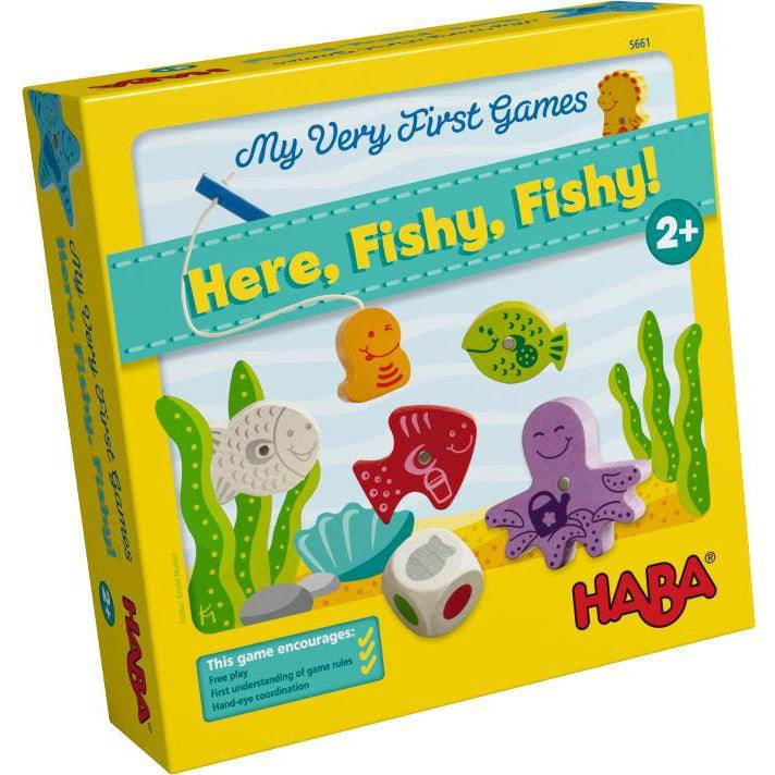 Haba My Very First Games - Here, Fishy, Fishy! - Dexterity Games - Bella Luna Toys