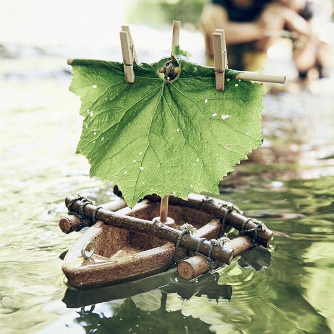 Haba - Terra Kids Cork Boat  Floating in Water - Bella Luna Toys