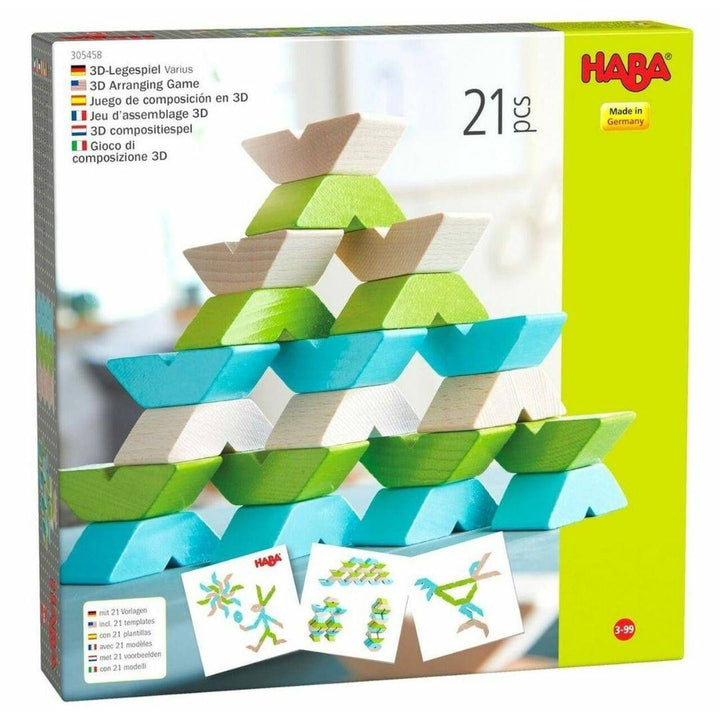 Haba Wooden V-Shaped Building Blocks Set - Wooden Blocks -Bella Luna Toys