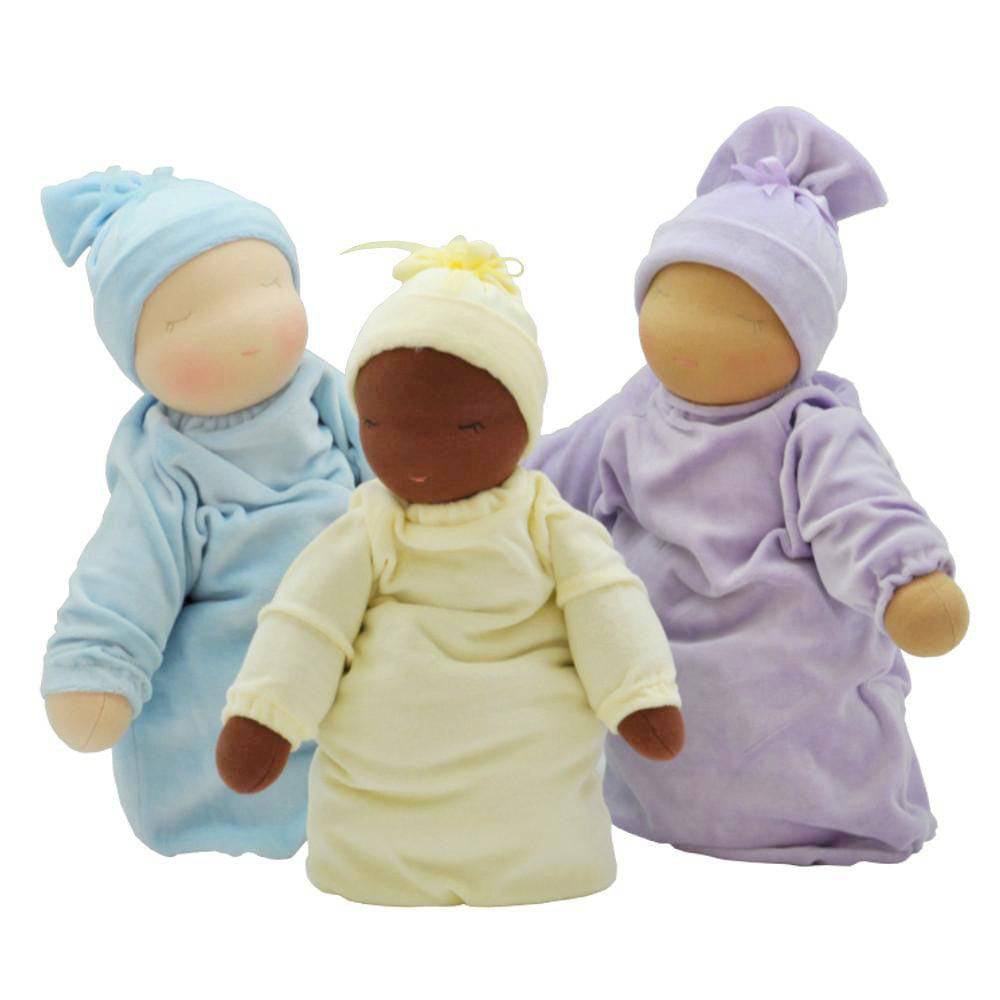 Little Heavy Baby Doll Colors - Light Blue, Yellow, Lavender