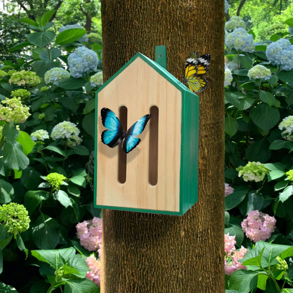 Kikkerland-Little Butterfly House-Outdoor Wooden Toys- Bella Luna Toys