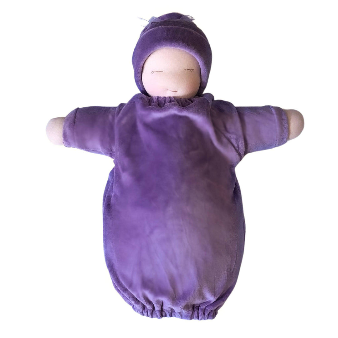 Little Heavy Baby Organic Waldorf Doll - Purple - Bella Luna Toys