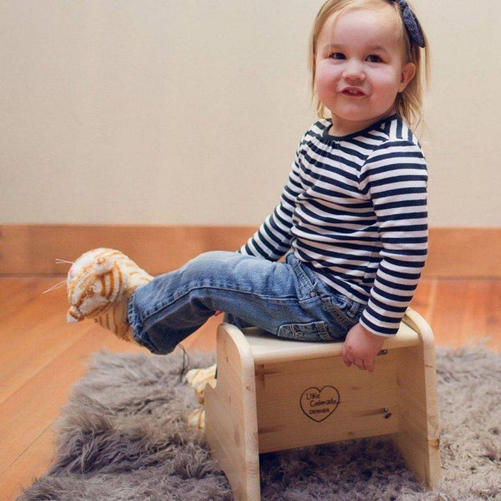 Little Colorado Children's Wooden Step Stool - Child - Bella Luna Toys