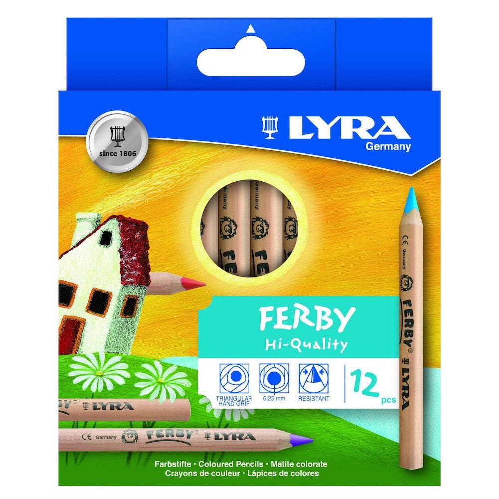 Lyra Ferby Colored Pencils, 12 Unlacquered