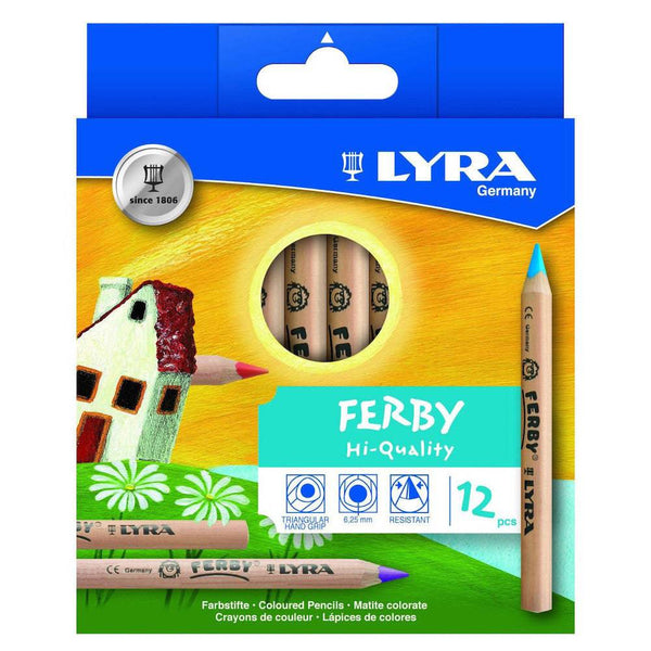 Lyra Super Ferby Triangular Colored Pencils (Set of 6)