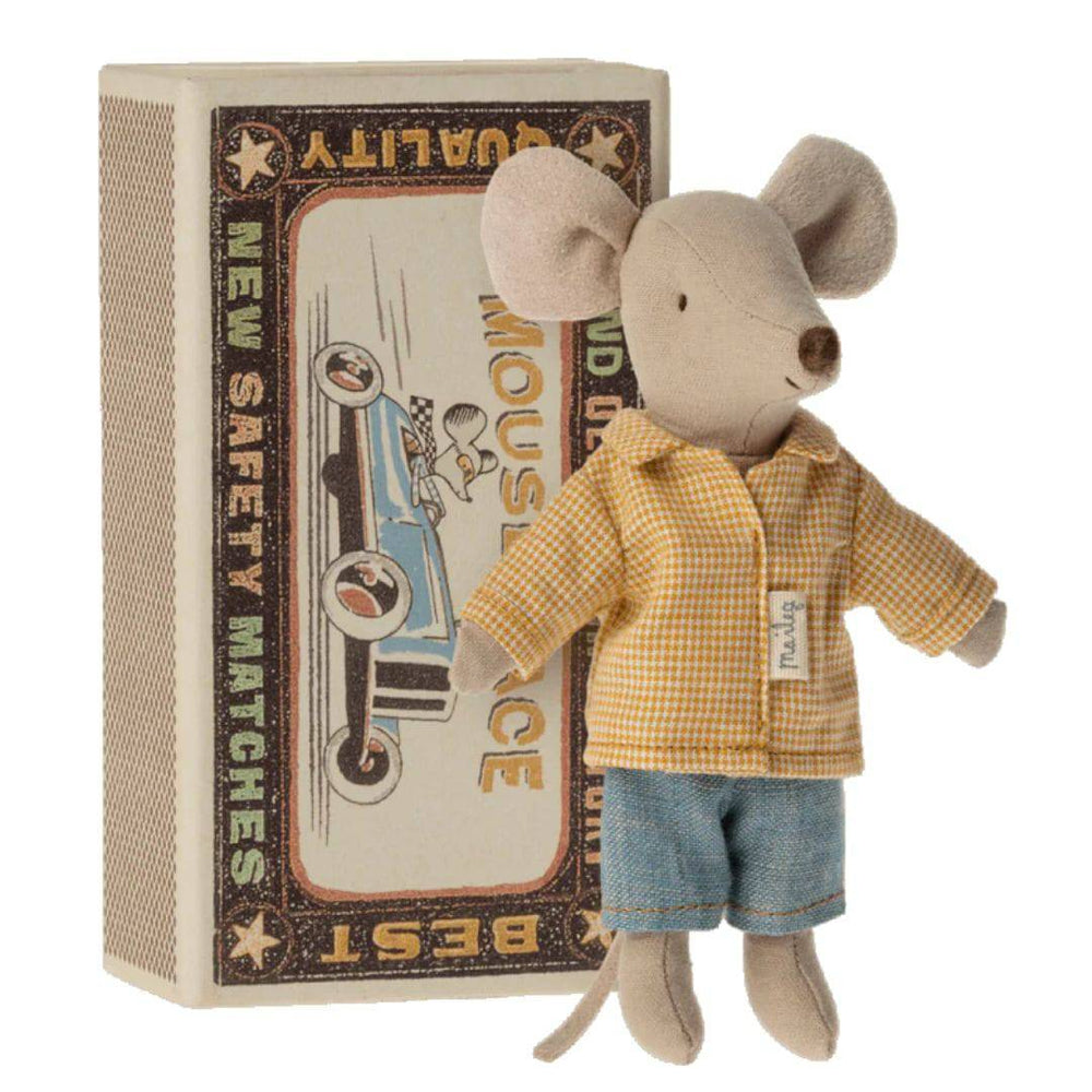 Maileg Big Brother Mouse in a Matchbox - Stuffed Animals -  Bella Luna Toys