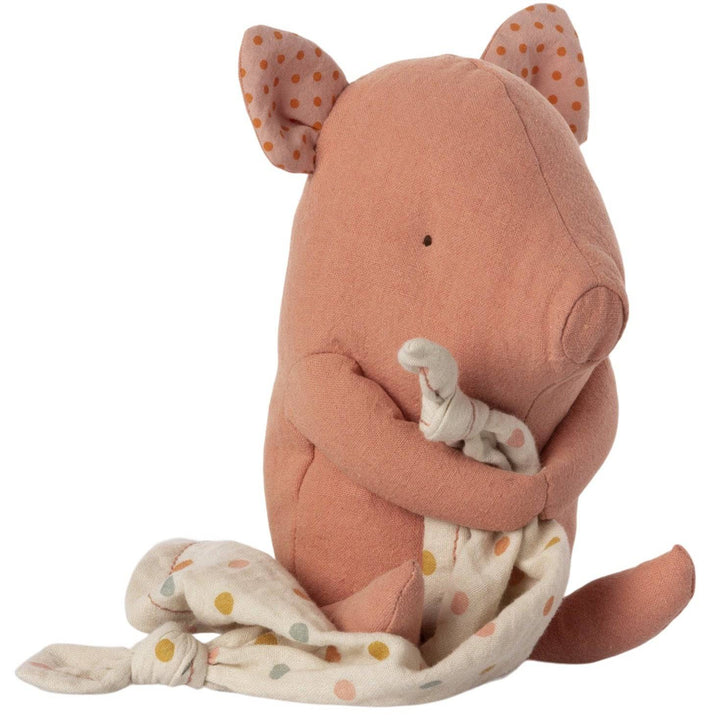 Maileg Lullaby Friends Pig with Blanket - Stuffed Animals -  Bella Luna Toys