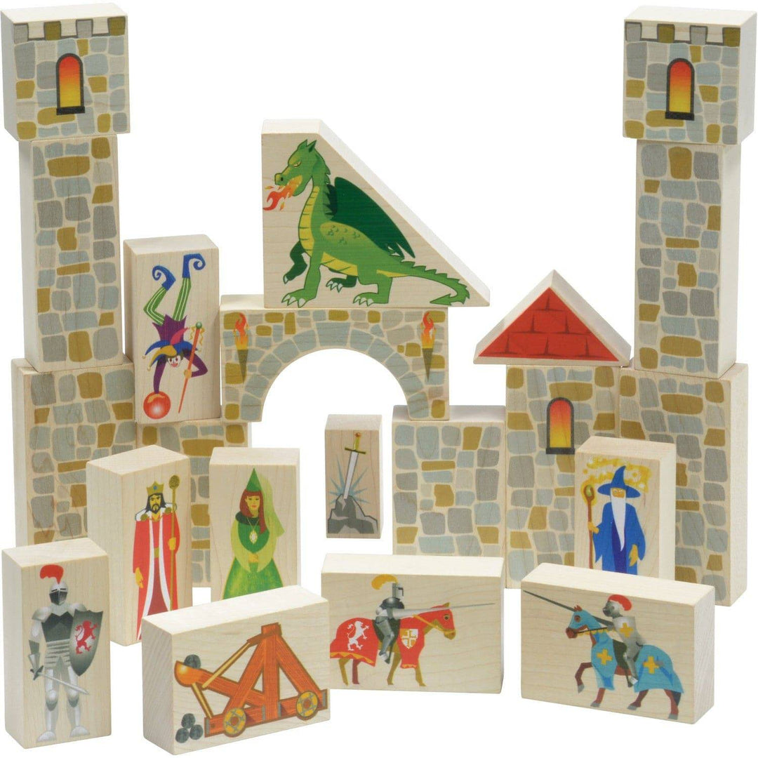 Maple Landmark Wooden Castle Blocks Set - Bella Luna Toys