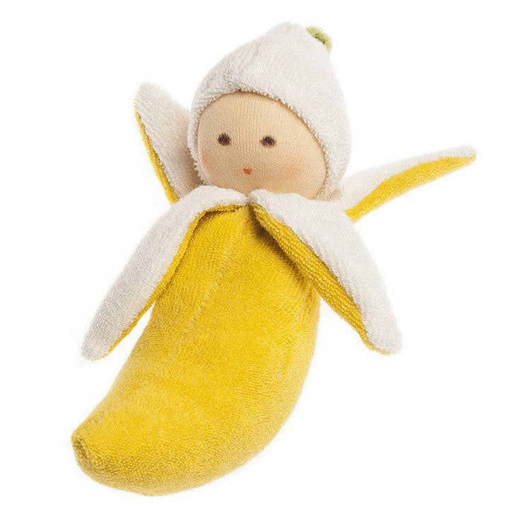 Organic Banana Rattle Doll