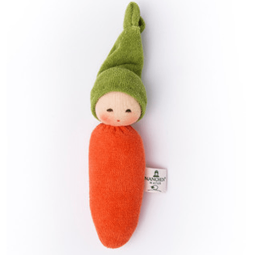 Nanchen Doll - Organic Carrot Baby Rattle
